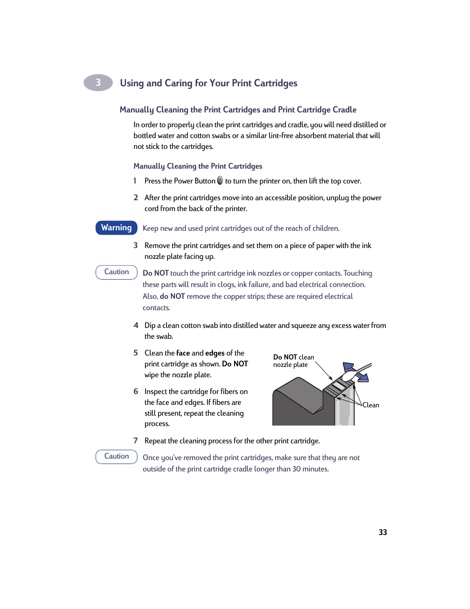 Using and caring for your print cartridges | HP Deskjet 932c Printer User Manual | Page 40 / 73