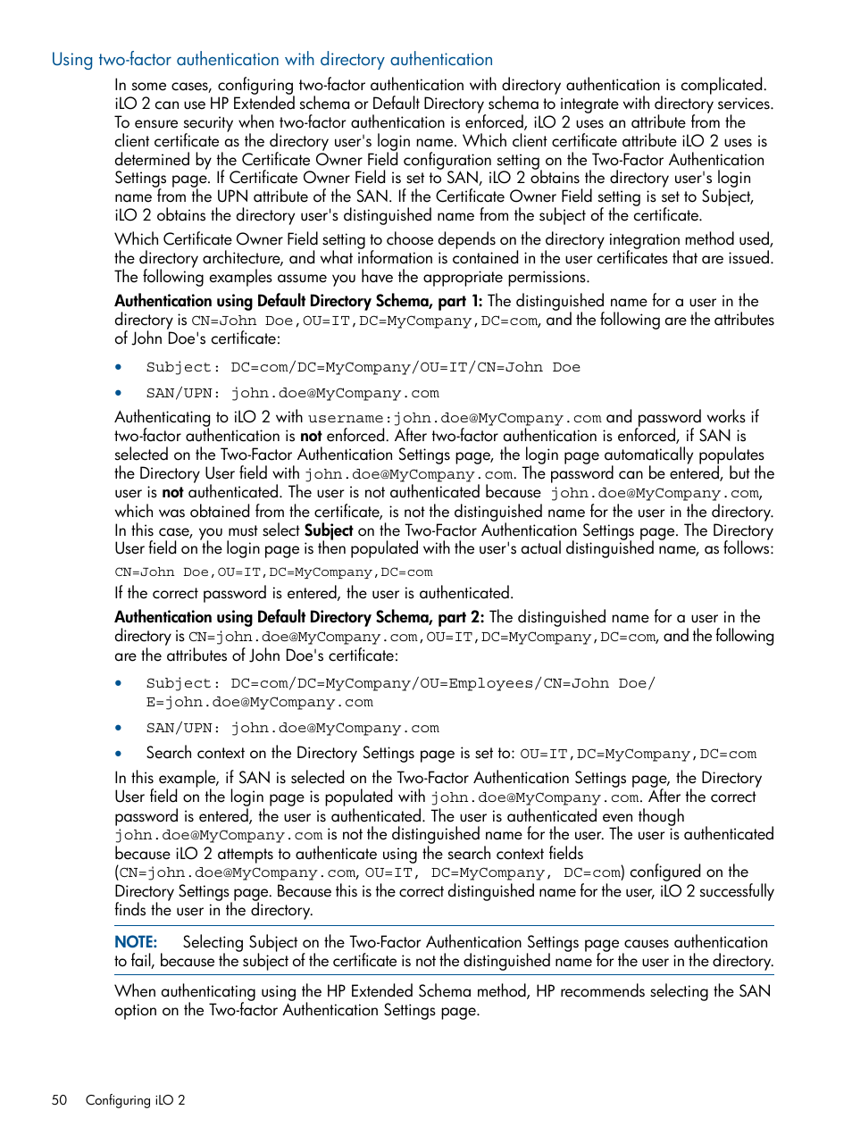 HP Integrated Lights-Out 2 User Manual | Page 50 / 224