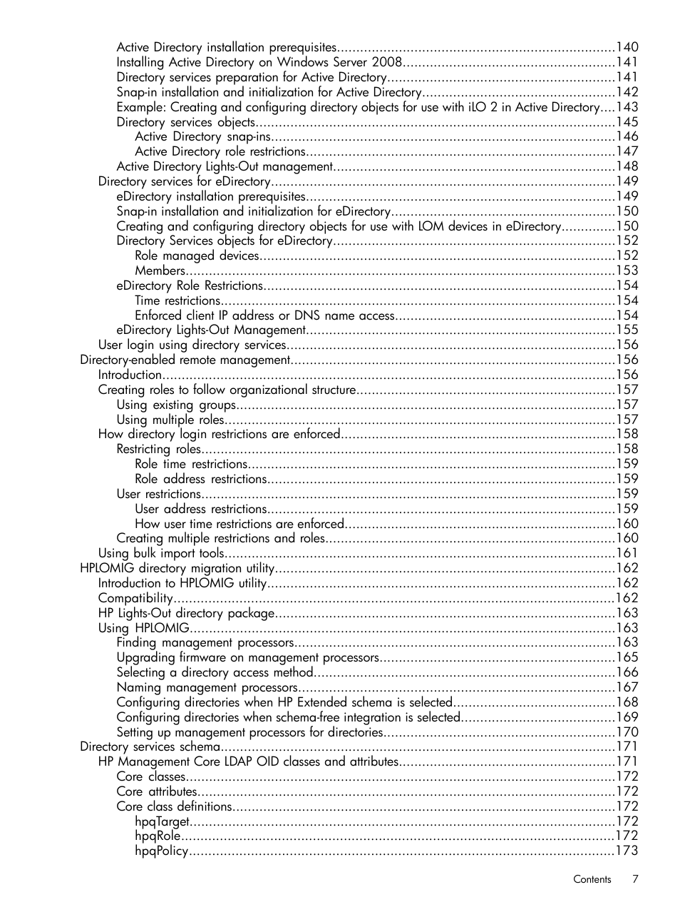 HP Integrated Lights-Out 2 User Manual | Page 7 / 224