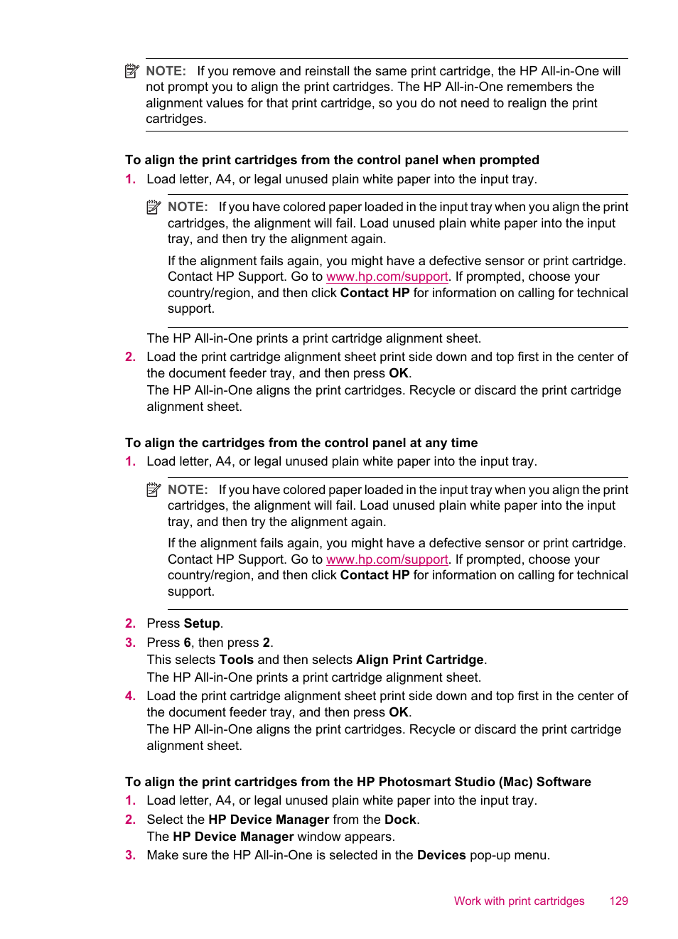 HP Officejet J5740 All-in-One Printer User Manual | Page 131 / 296