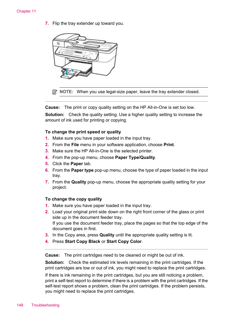 HP Officejet J5740 All-in-One Printer User Manual | Page 150 / 296