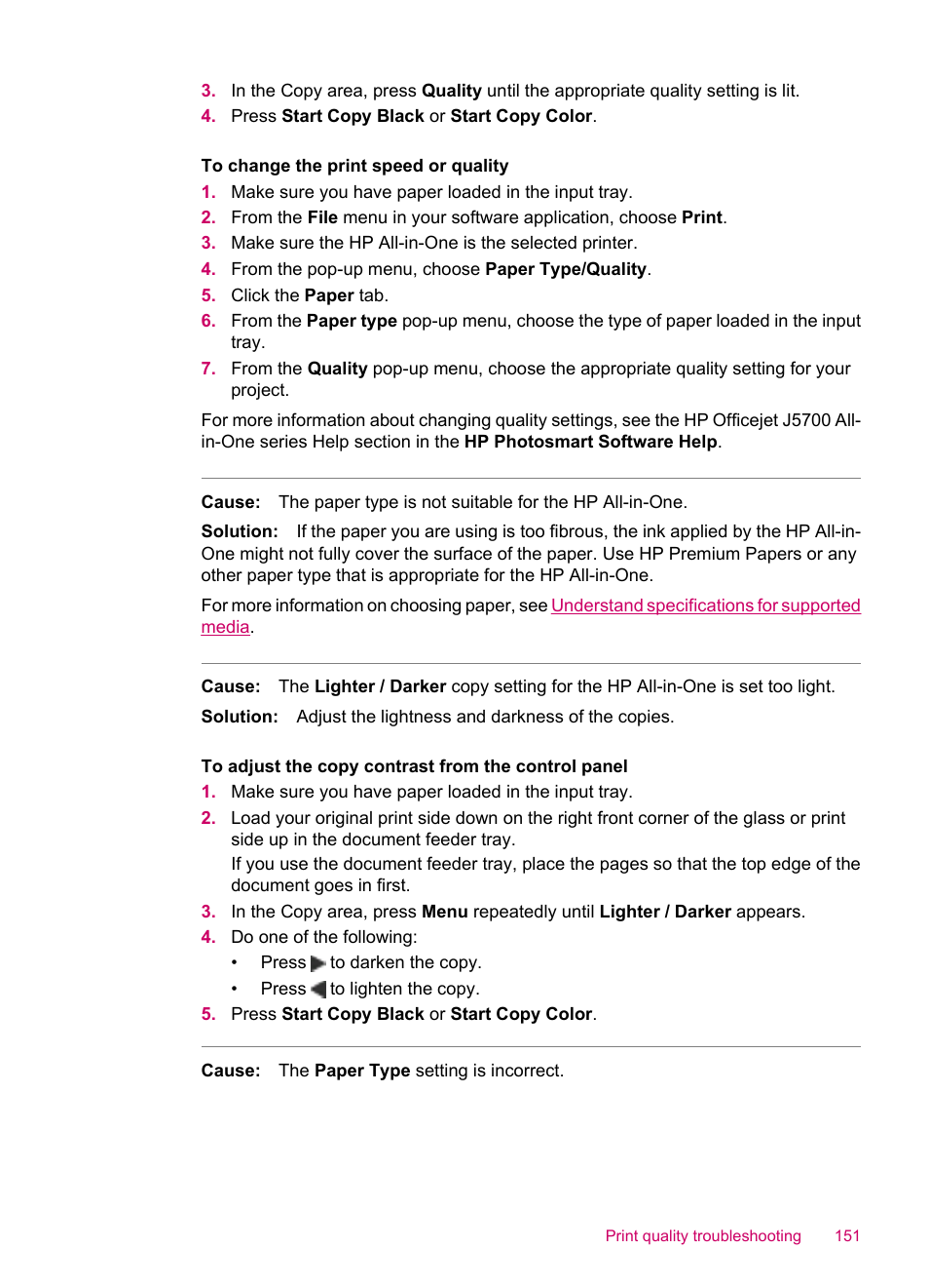 HP Officejet J5740 All-in-One Printer User Manual | Page 153 / 296