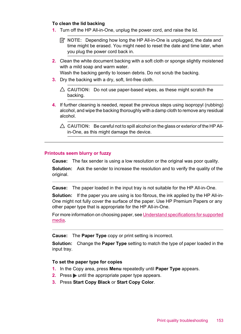 Printouts seem blurry or fuzzy | HP Officejet J5740 All-in-One Printer User Manual | Page 155 / 296