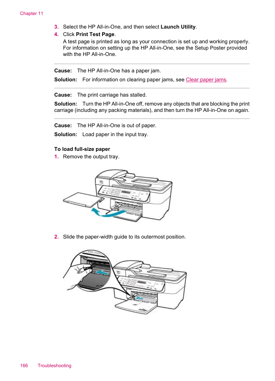 HP Officejet J5740 All-in-One Printer User Manual | Page 168 / 296