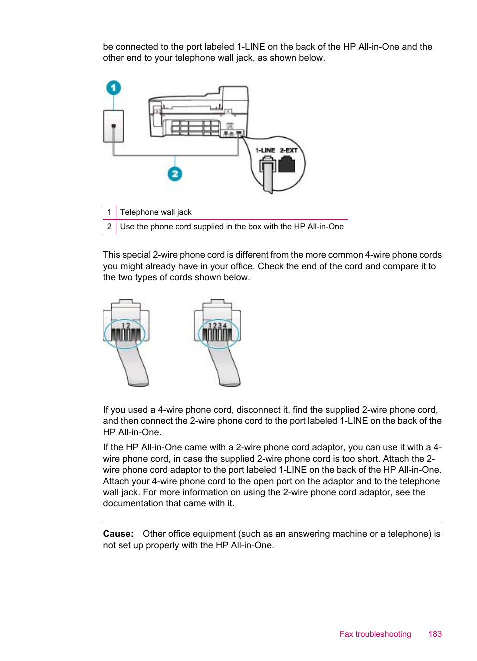 HP Officejet J5740 All-in-One Printer User Manual | Page 185 / 296