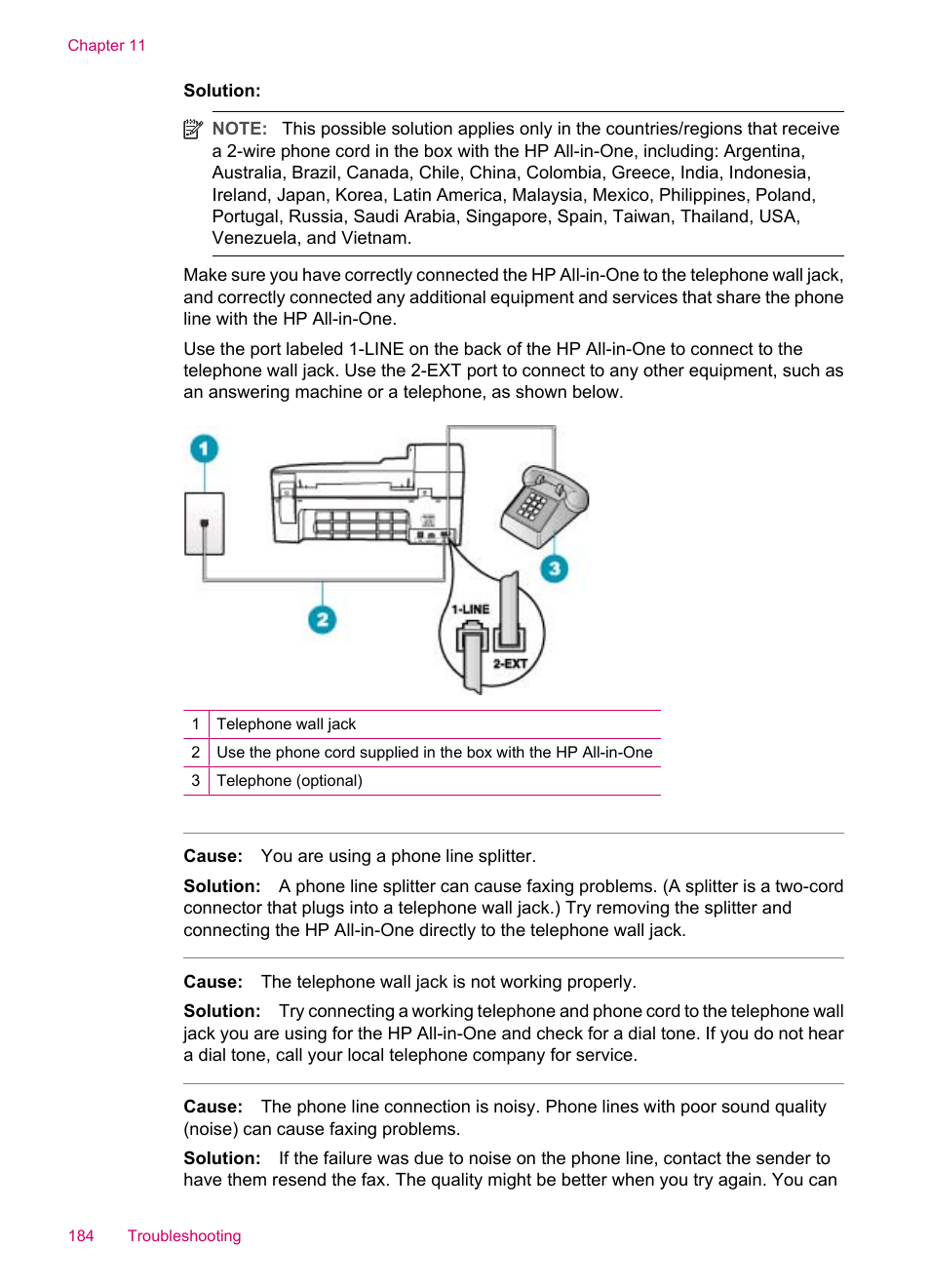 HP Officejet J5740 All-in-One Printer User Manual | Page 186 / 296