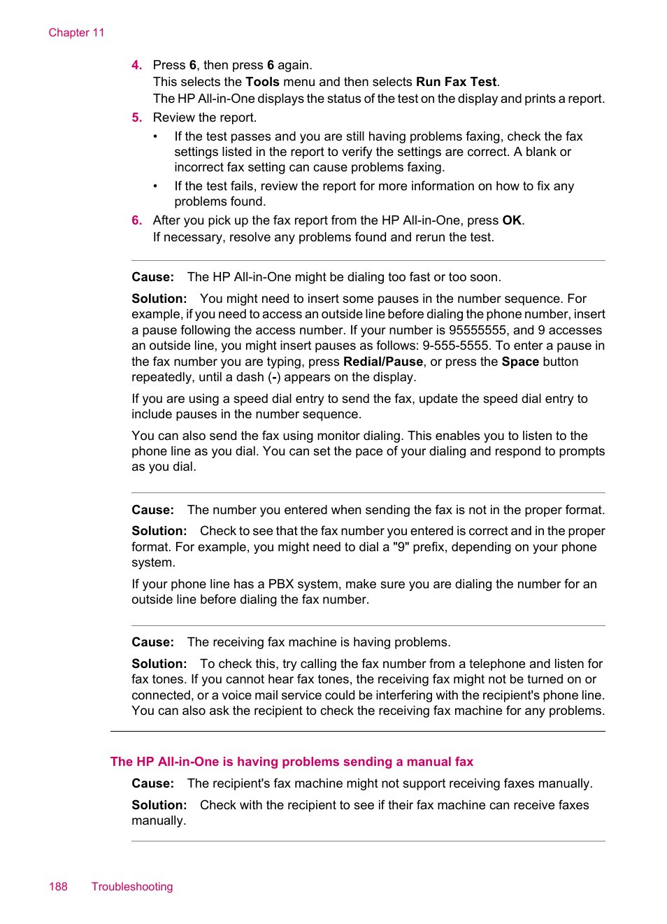 HP Officejet J5740 All-in-One Printer User Manual | Page 190 / 296