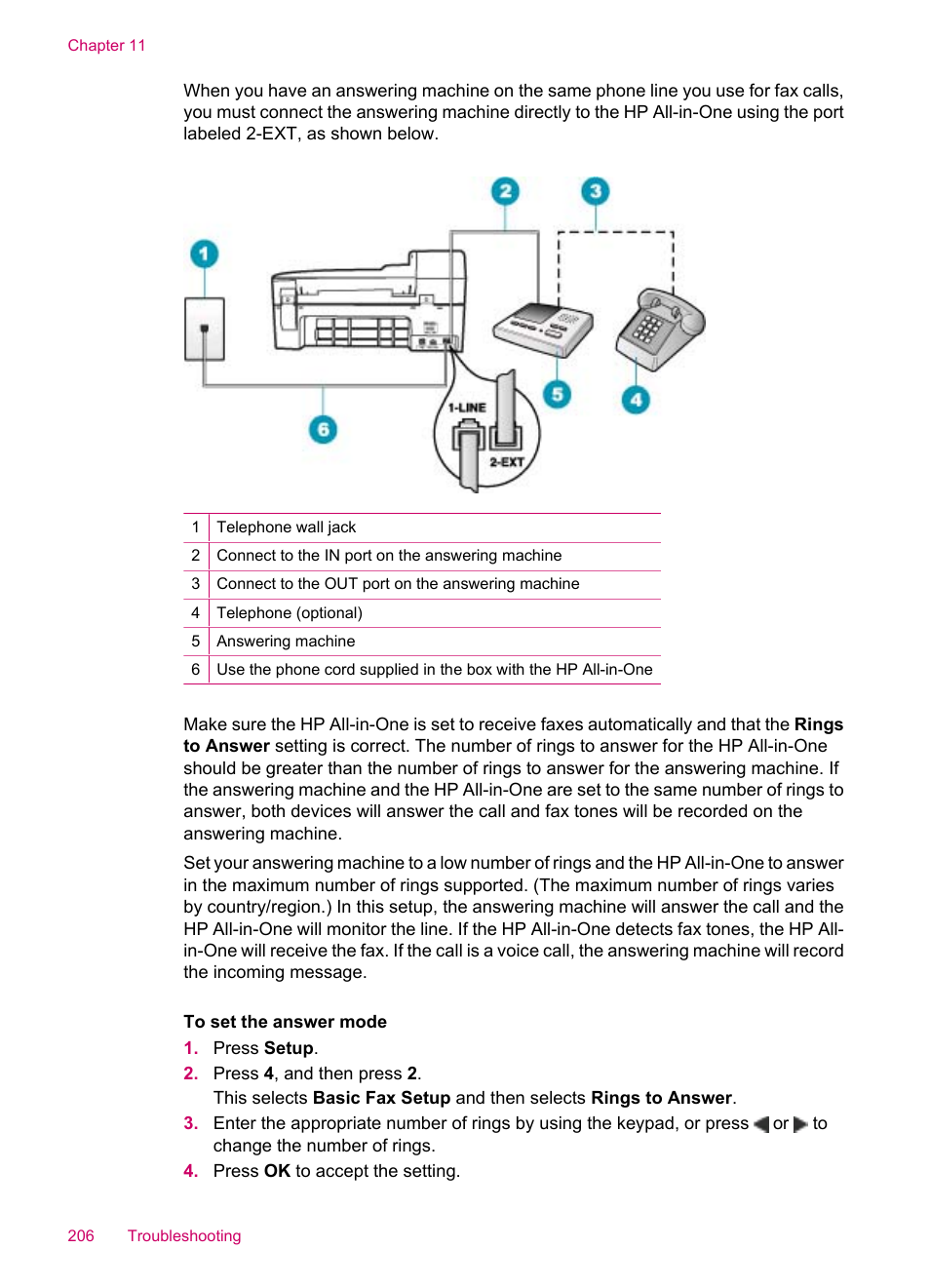 HP Officejet J5740 All-in-One Printer User Manual | Page 208 / 296