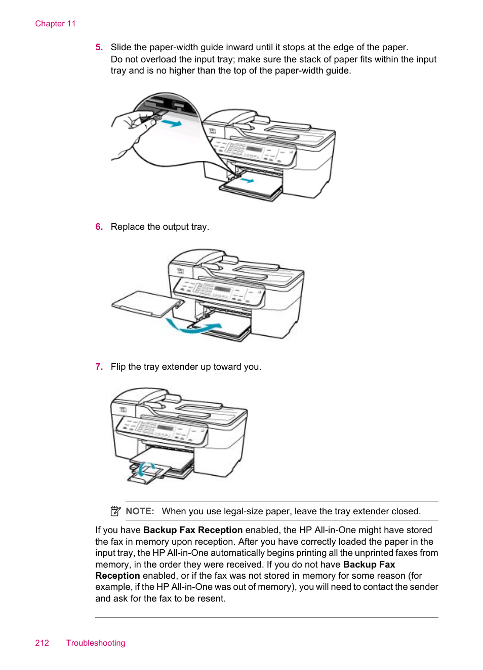 HP Officejet J5740 All-in-One Printer User Manual | Page 214 / 296