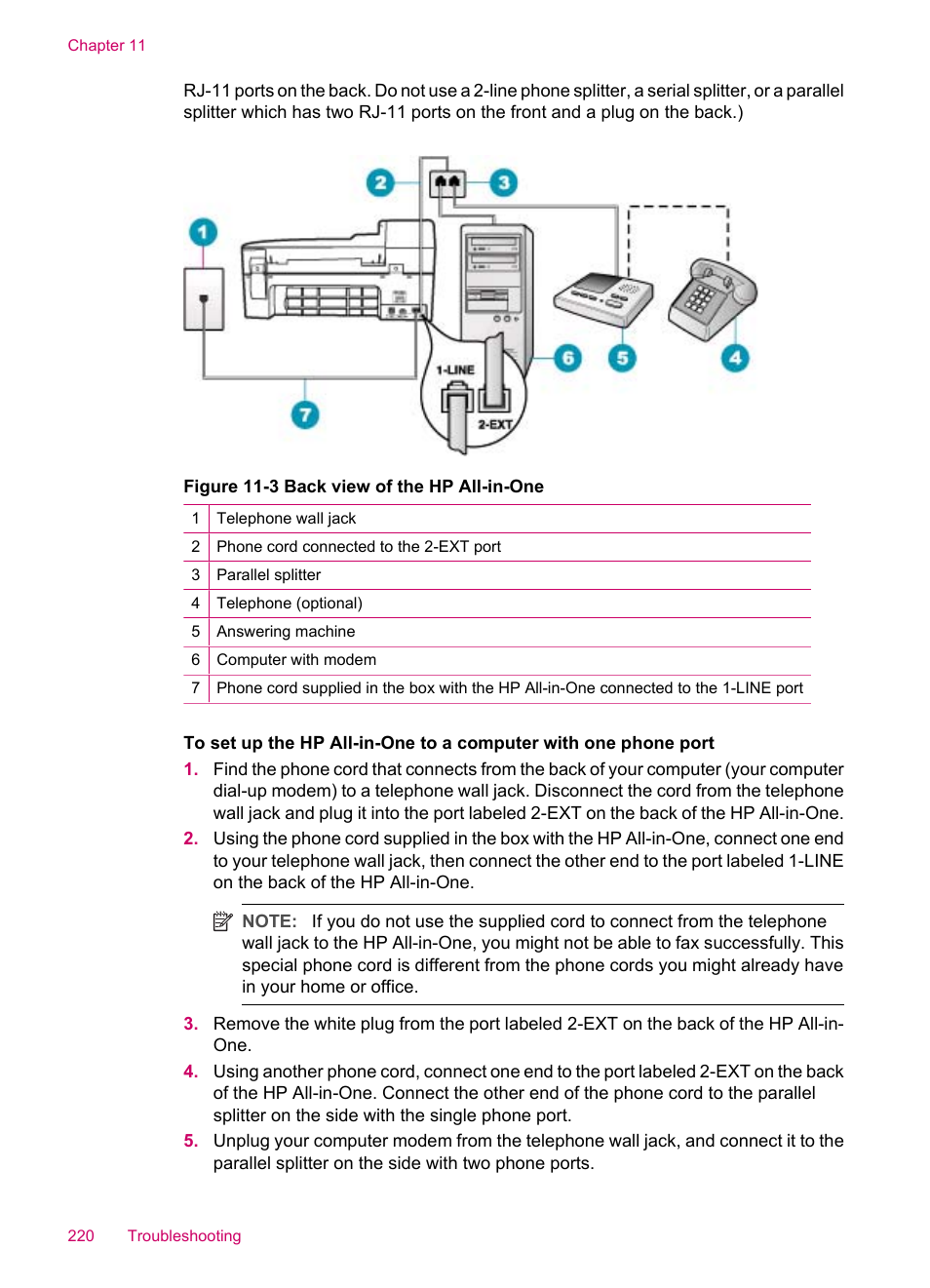 HP Officejet J5740 All-in-One Printer User Manual | Page 222 / 296