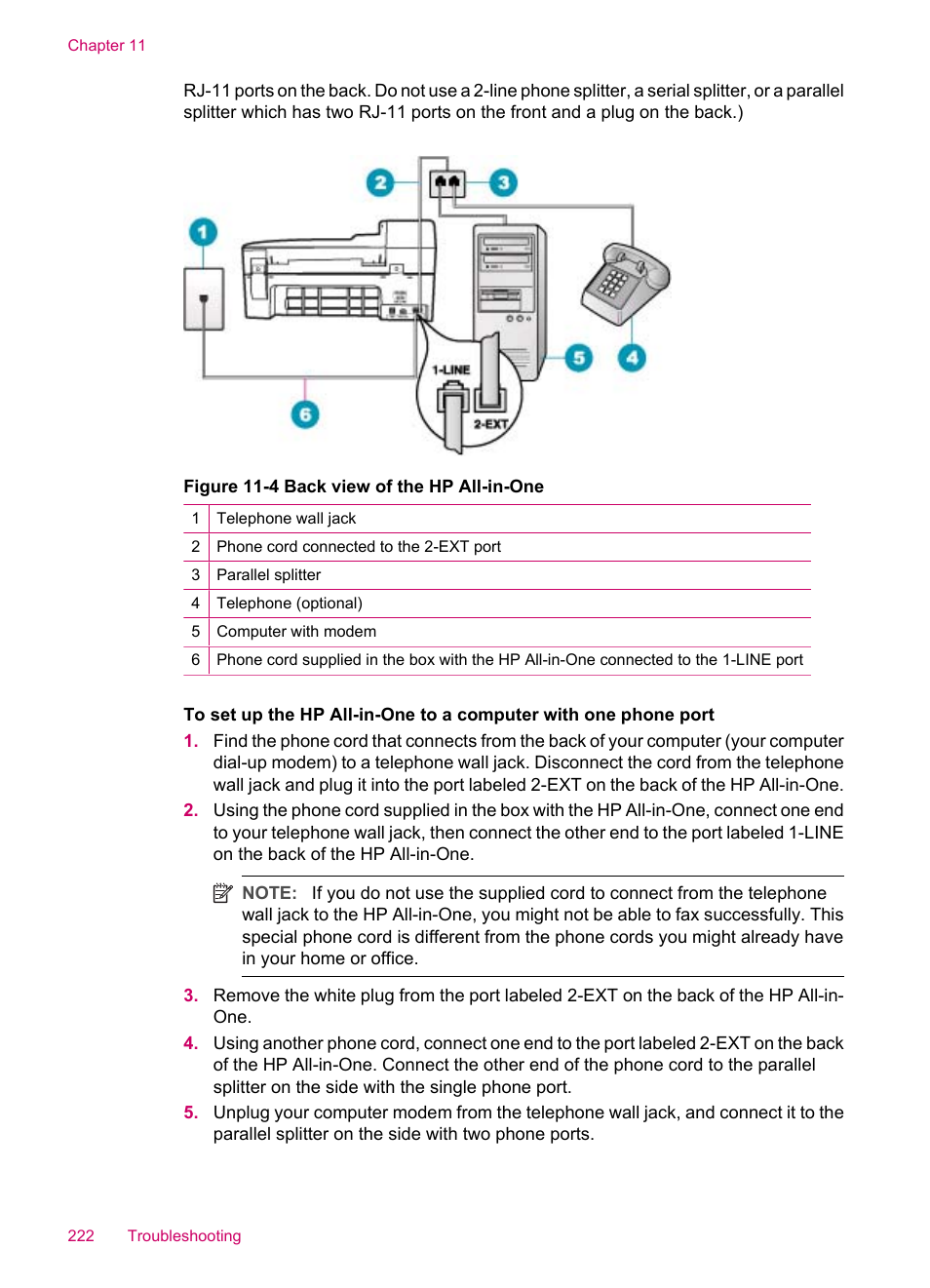 HP Officejet J5740 All-in-One Printer User Manual | Page 224 / 296