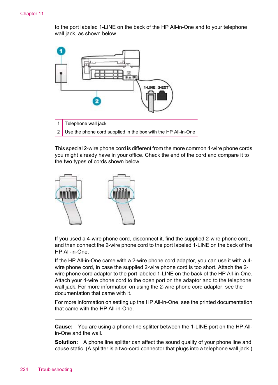 HP Officejet J5740 All-in-One Printer User Manual | Page 226 / 296