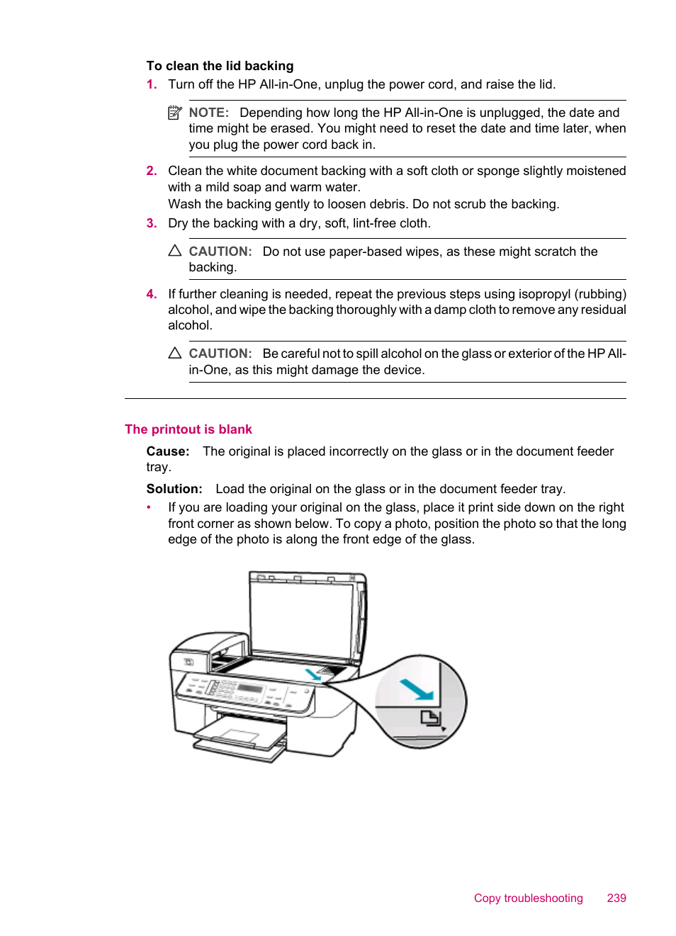 The printout is blank | HP Officejet J5740 All-in-One Printer User Manual | Page 241 / 296