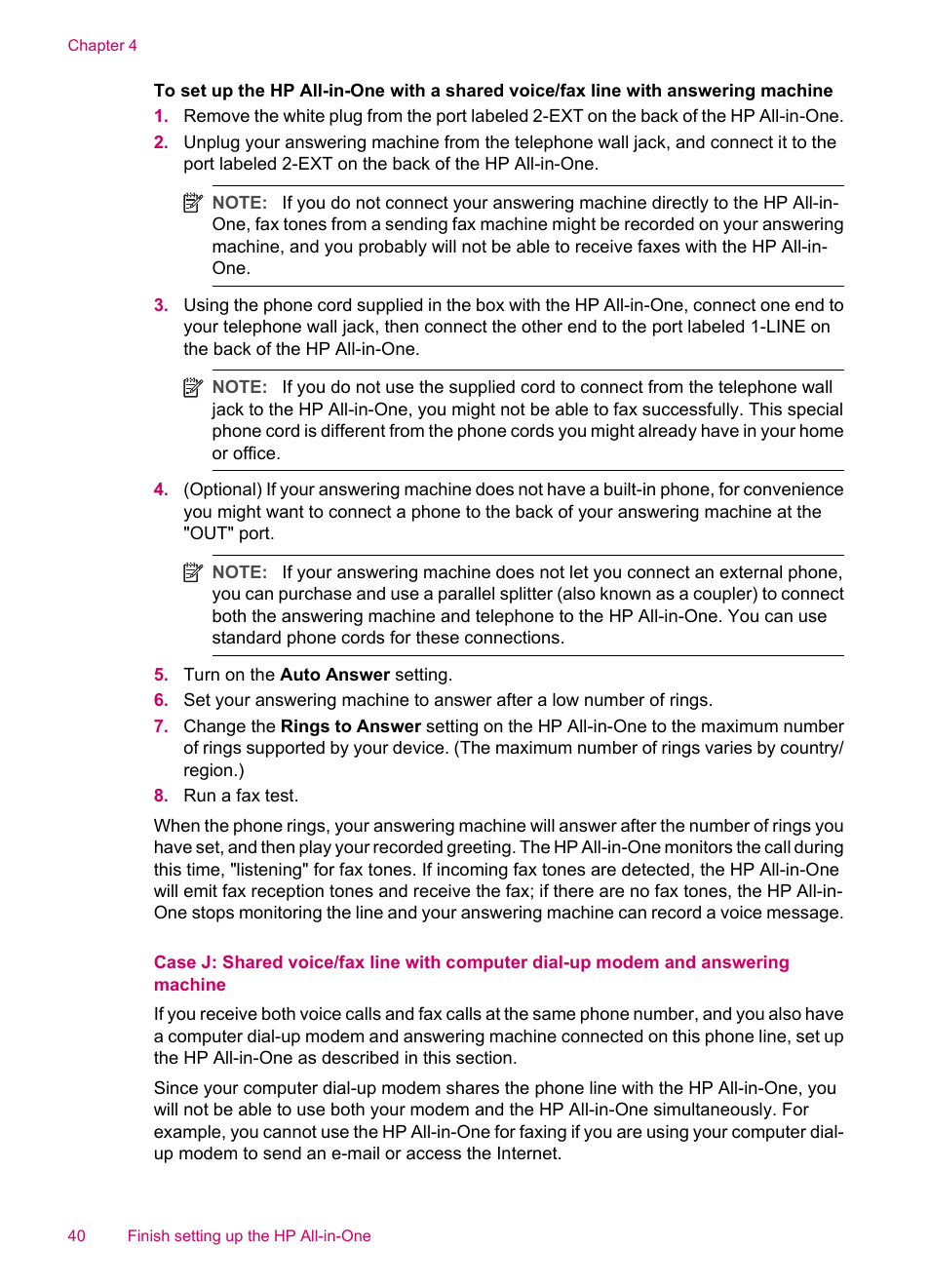 HP Officejet J5740 All-in-One Printer User Manual | Page 42 / 296