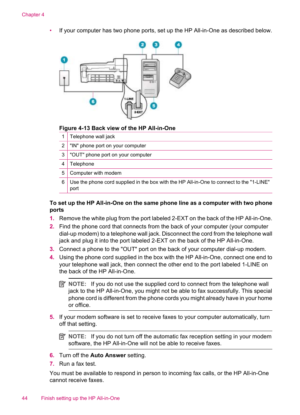 HP Officejet J5740 All-in-One Printer User Manual | Page 46 / 296