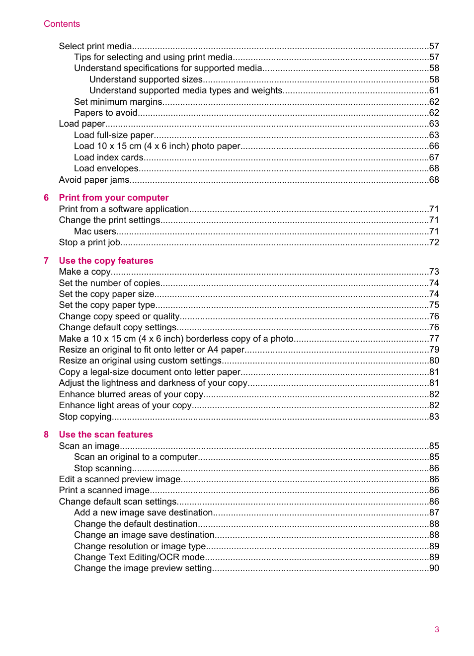 HP Officejet J5740 All-in-One Printer User Manual | Page 5 / 296