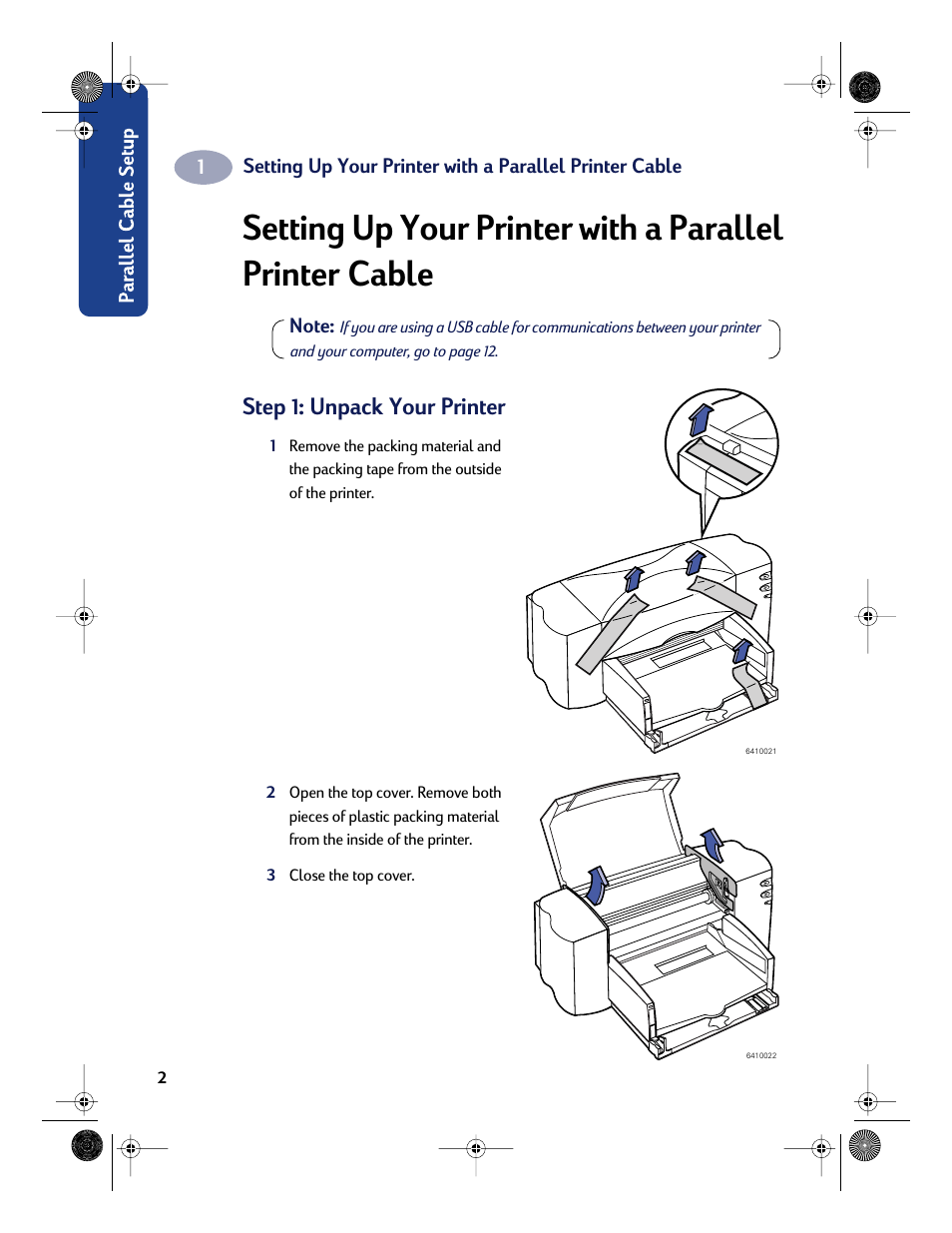 Step 1: unpack your printer | HP Deskjet 832c Printer User Manual | Page 10 / 118