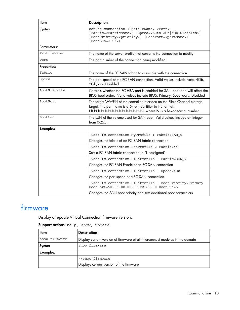 Firmware | HP Virtual Connect 1.10Gb-F Ethernet Module for c-Class BladeSystem User Manual | Page 18 / 57
