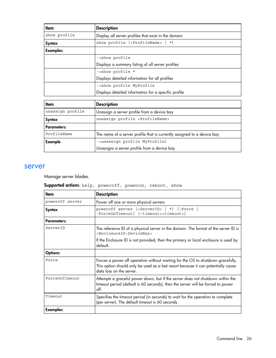 Server | HP Virtual Connect 1.10Gb-F Ethernet Module for c-Class BladeSystem User Manual | Page 26 / 57