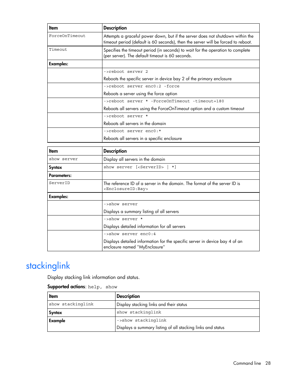 Stackinglink | HP Virtual Connect 1.10Gb-F Ethernet Module for c-Class BladeSystem User Manual | Page 28 / 57