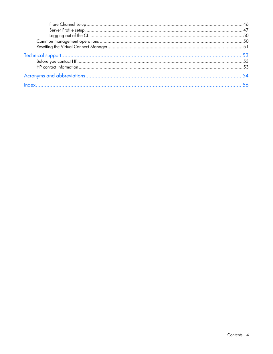 HP Virtual Connect 1.10Gb-F Ethernet Module for c-Class BladeSystem User Manual | Page 4 / 57