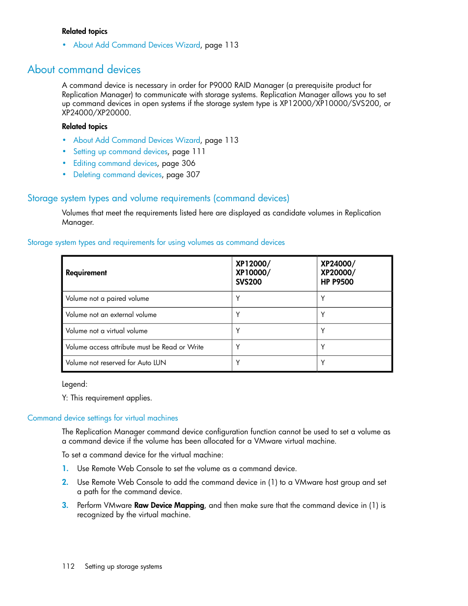 About command devices | HP XP P9000 Command View Advanced Edition Software User Manual | Page 112 / 478