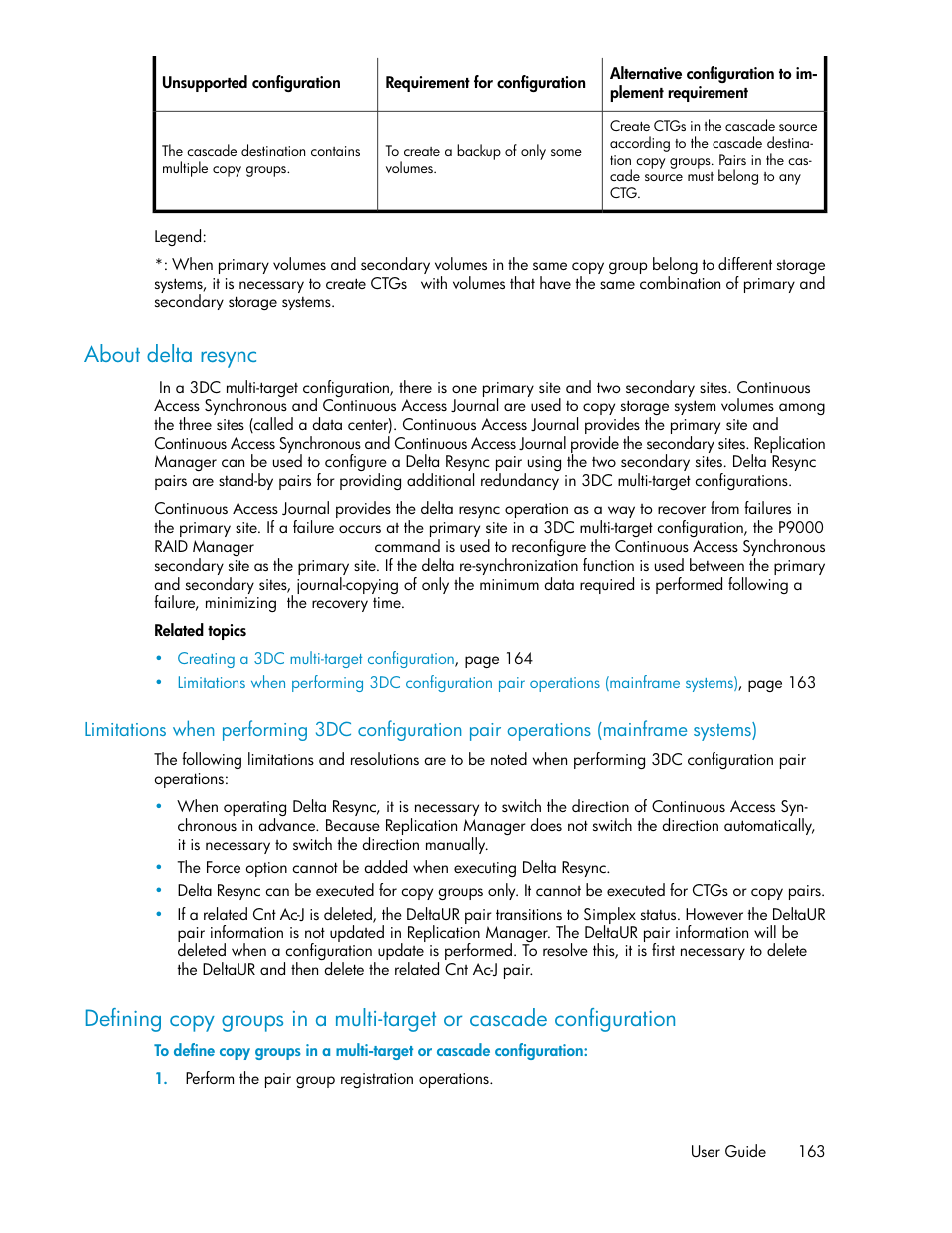 About delta resync | HP XP P9000 Command View Advanced Edition Software User Manual | Page 163 / 478