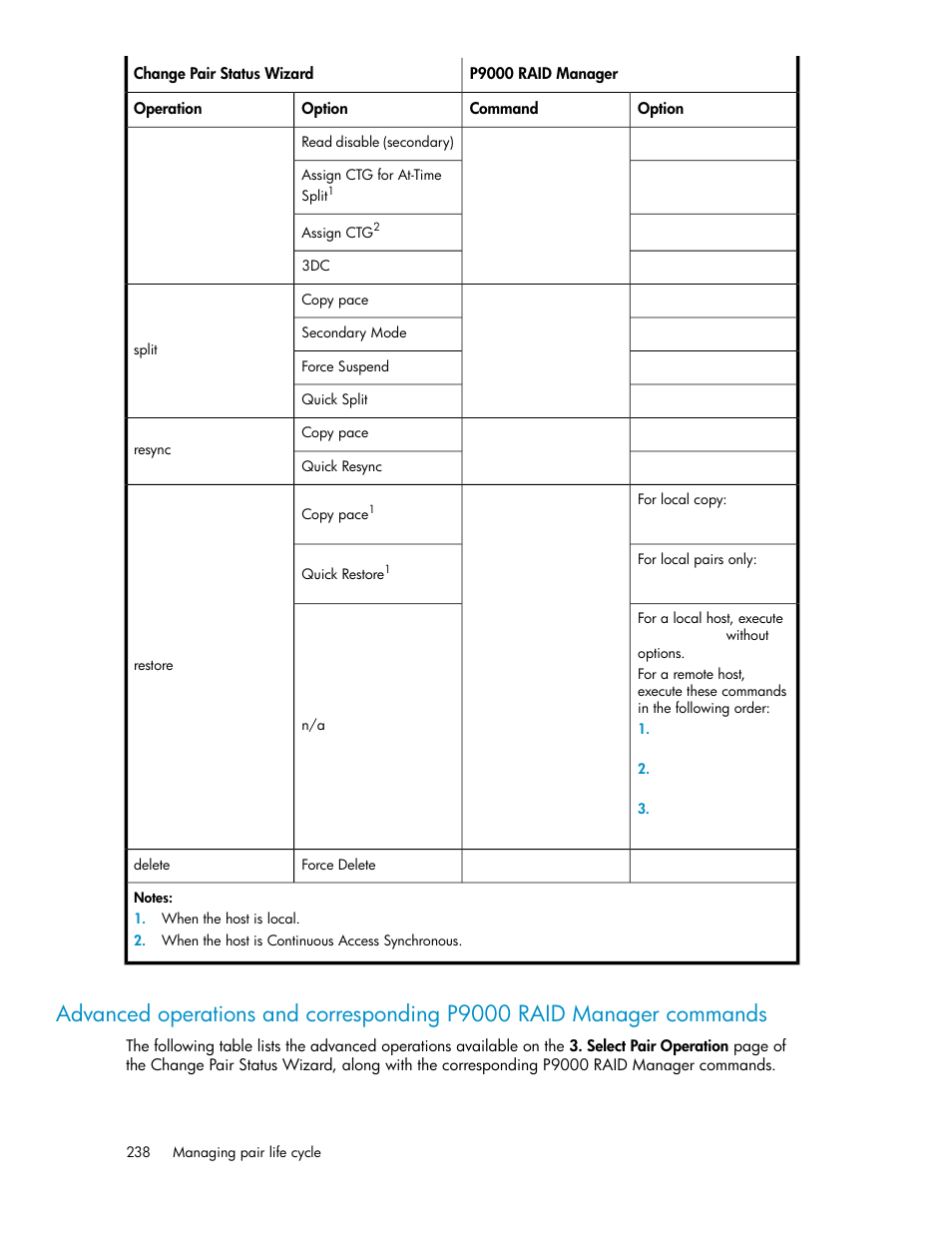 Advanced | HP XP P9000 Command View Advanced Edition Software User Manual | Page 238 / 478