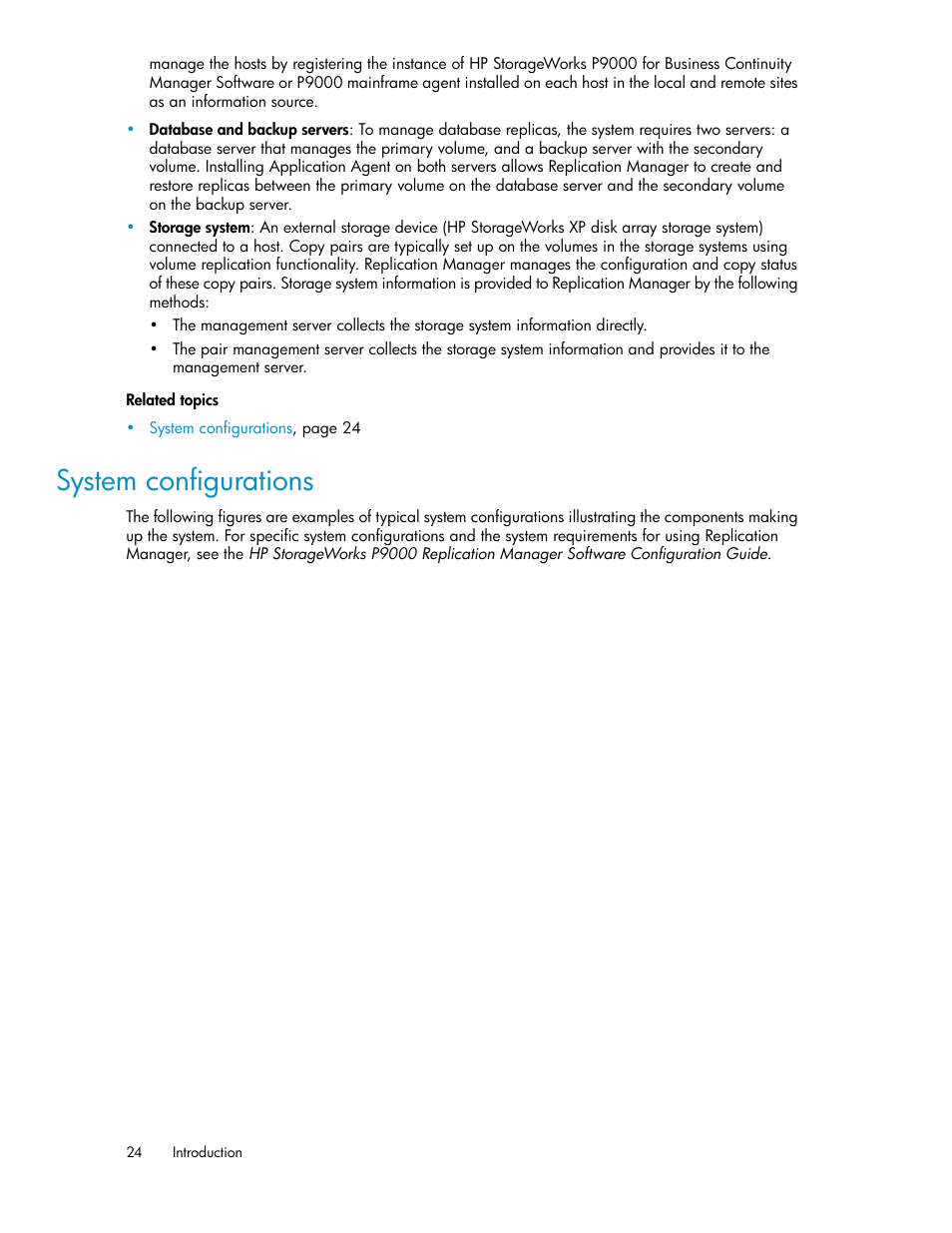 System configurations | HP XP P9000 Command View Advanced Edition Software User Manual | Page 24 / 478