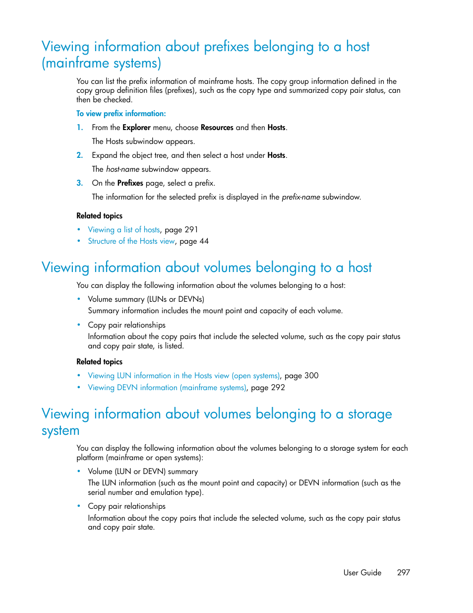 Viewing | HP XP P9000 Command View Advanced Edition Software User Manual | Page 297 / 478