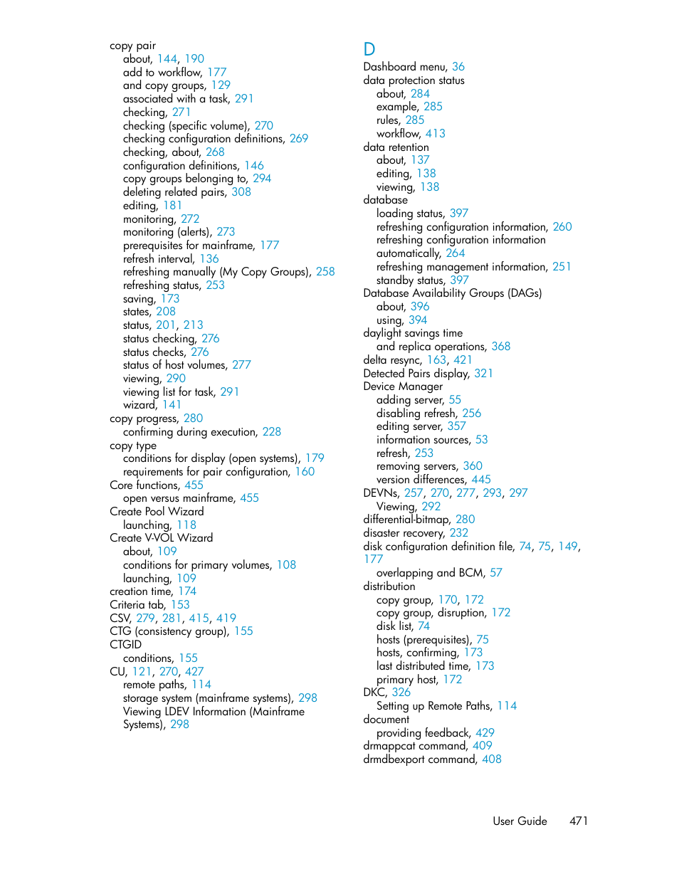 HP XP P9000 Command View Advanced Edition Software User Manual | Page 471 / 478