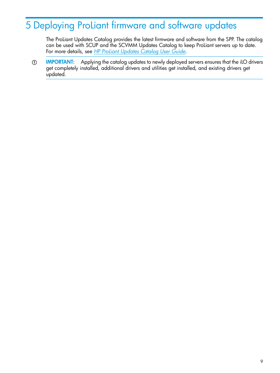 5 deploying proliant firmware and software updates | HP OneView for Microsoft System Center User Manual | Page 9 / 15