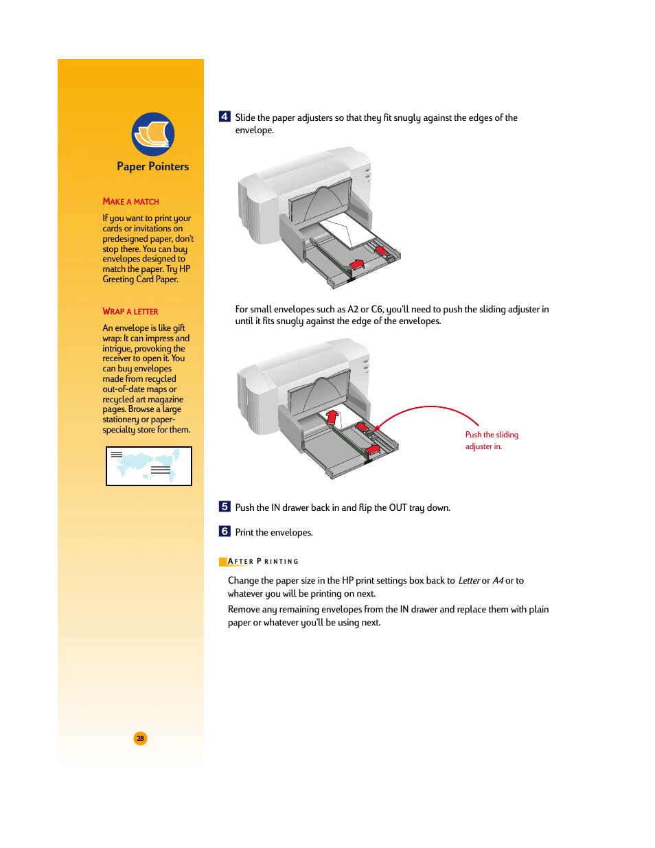 Paper pointers | HP Deskjet 710c Printer User Manual | Page 49 / 90