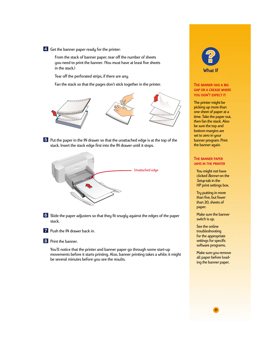 What if | HP Deskjet 710c Printer User Manual | Page 58 / 90