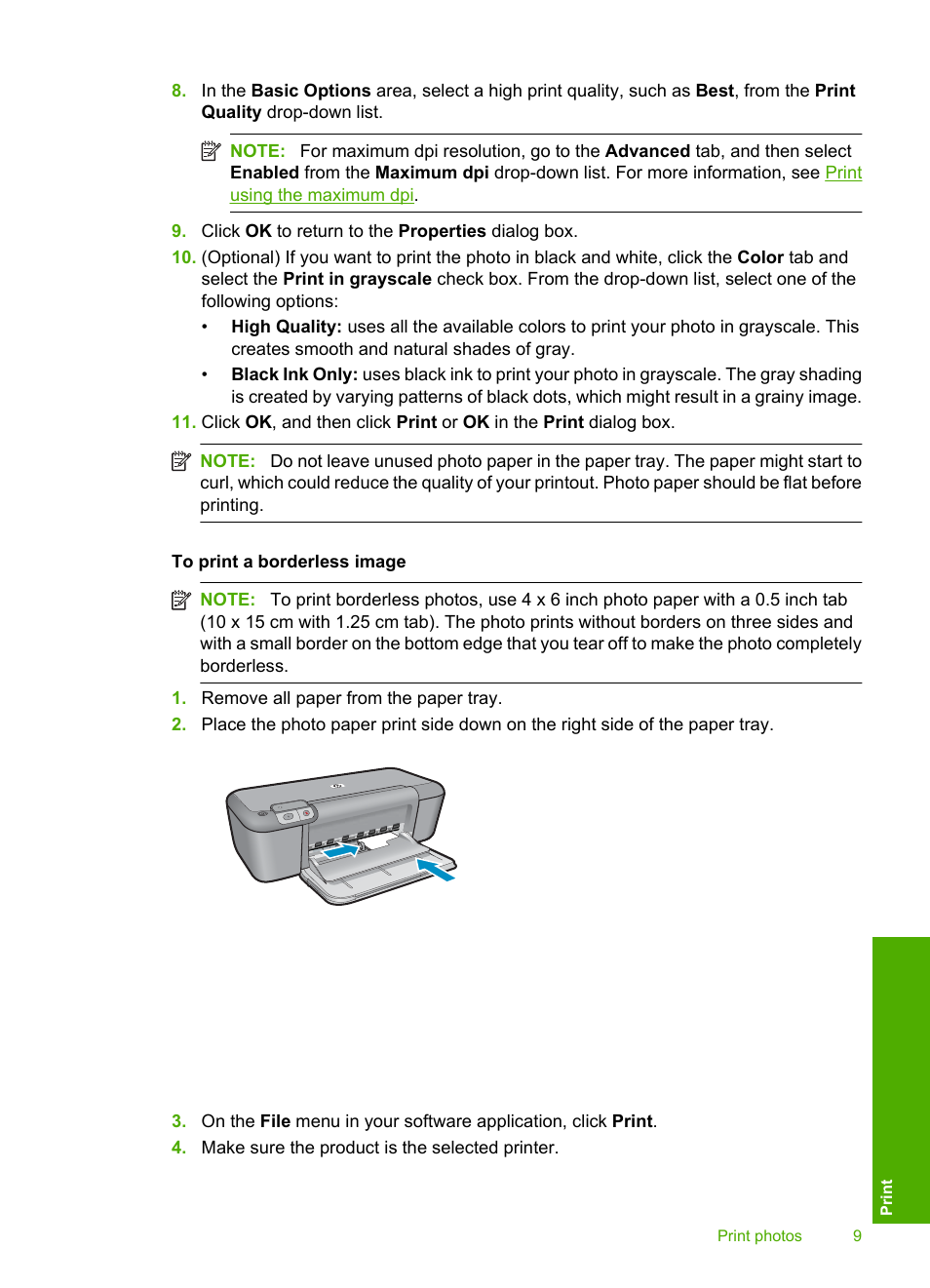 HP Deskjet D1668 Printer User Manual | Page 11 / 60