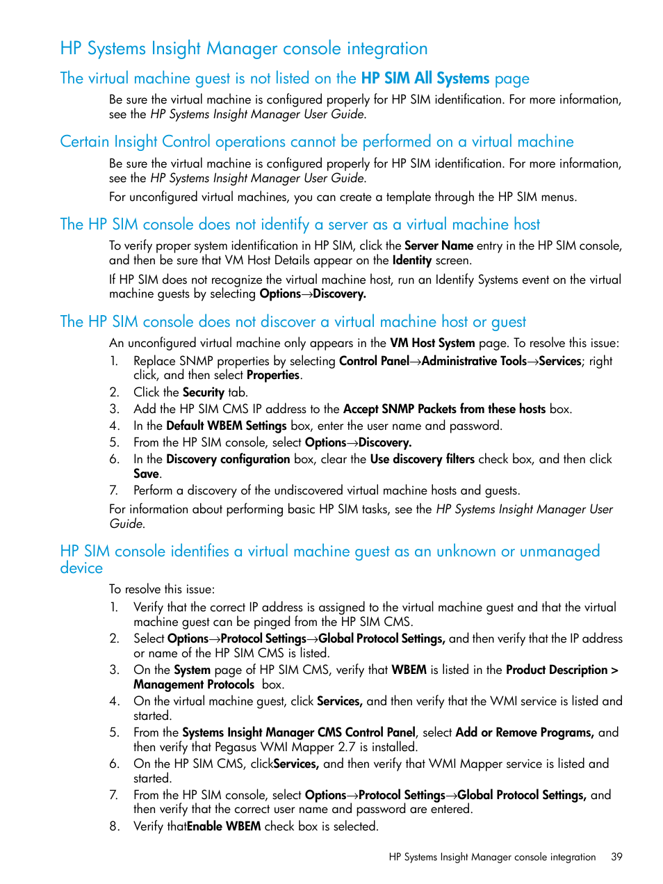 Hp systems insight manager console integration | HP Insight Control Software for Linux User Manual | Page 39 / 59