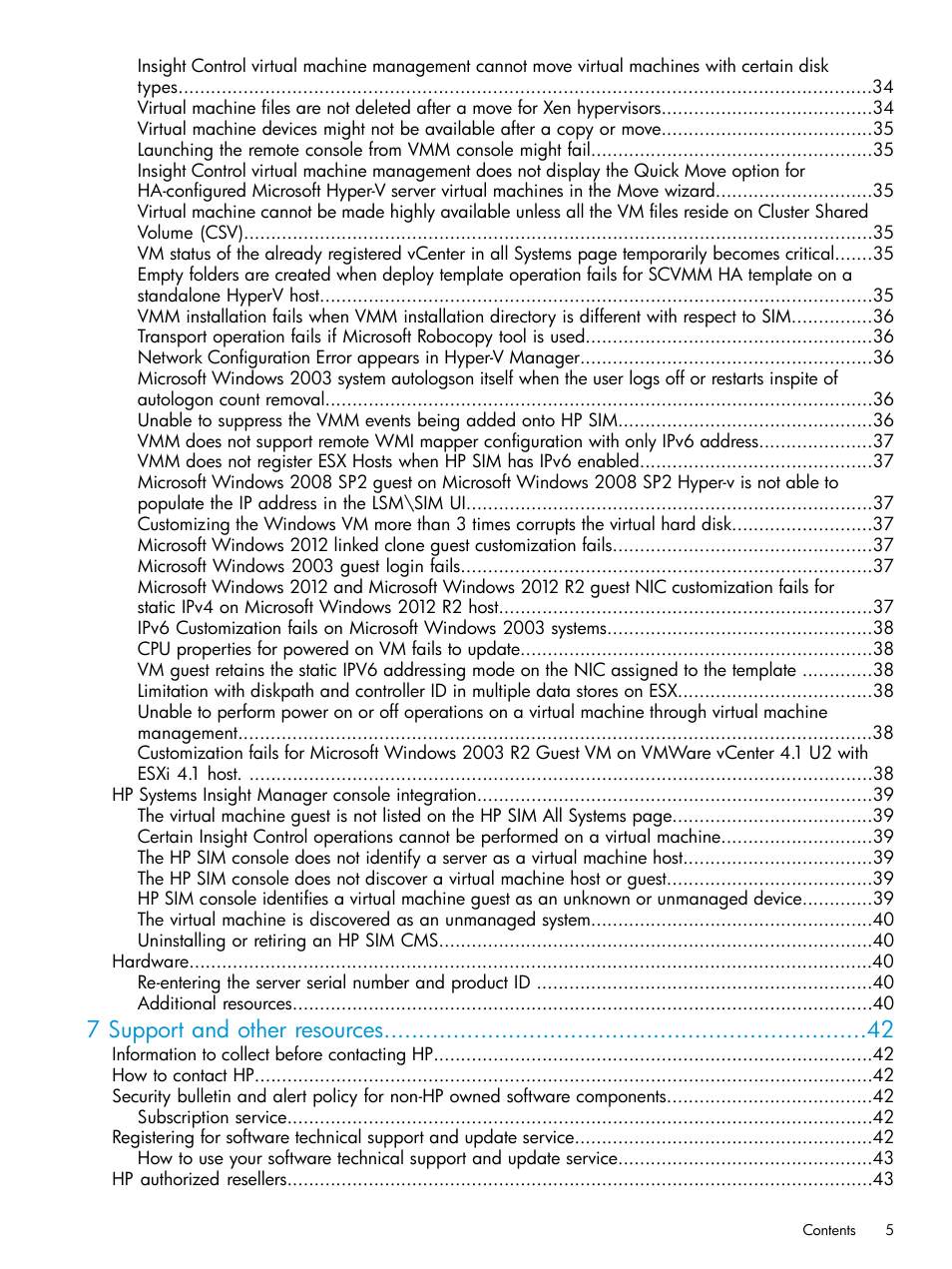 7 support and other resources | HP Insight Control Software for Linux User Manual | Page 5 / 59