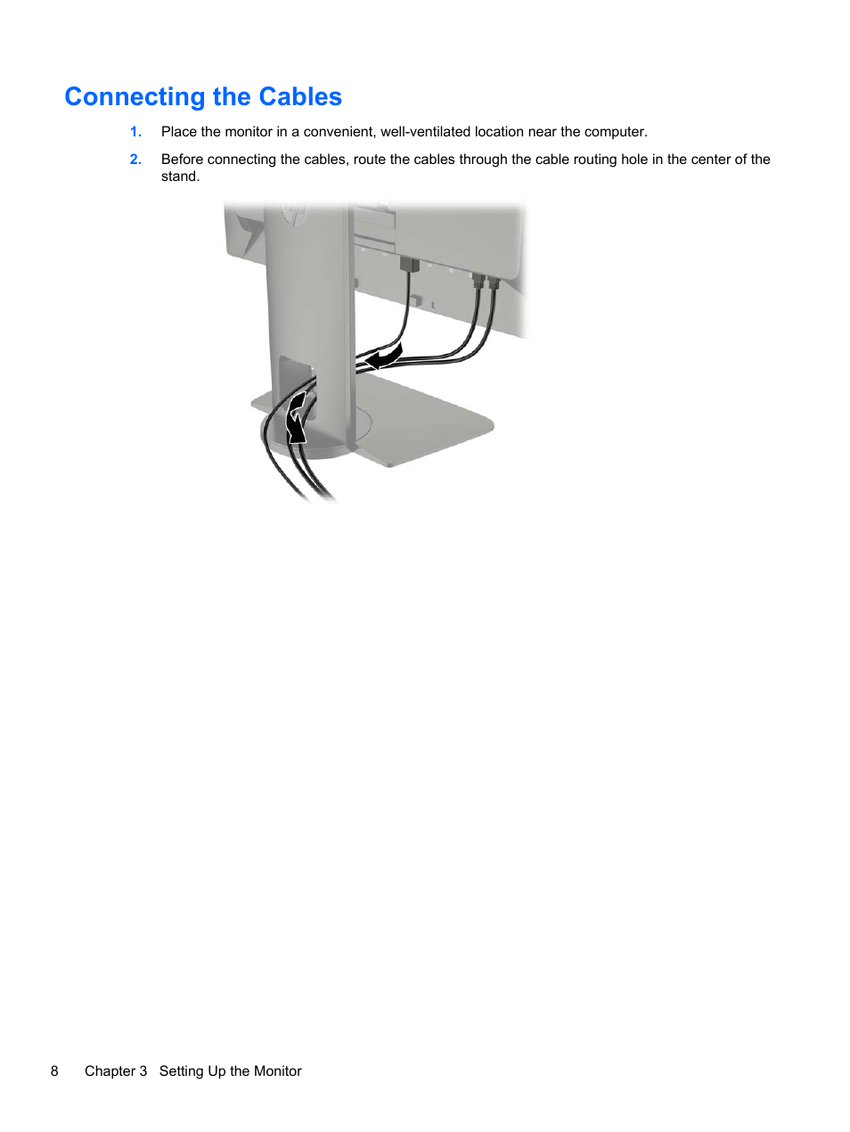 Connecting the cables | HP DreamColor Z27x Professional Display User Manual | Page 16 / 80