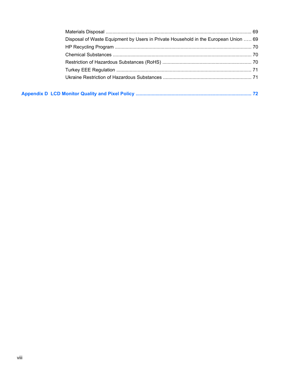 HP DreamColor Z27x Professional Display User Manual | Page 8 / 80