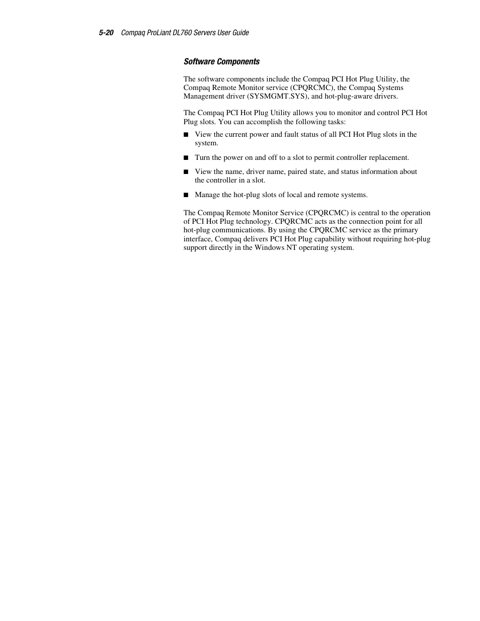 HP ProLiant DL760 Server User Manual | Page 123 / 229