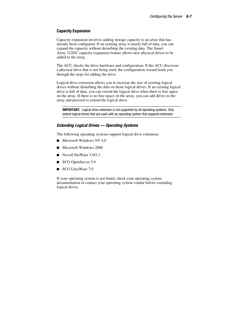 Capacity expansion | HP ProLiant DL760 Server User Manual | Page 155 / 229