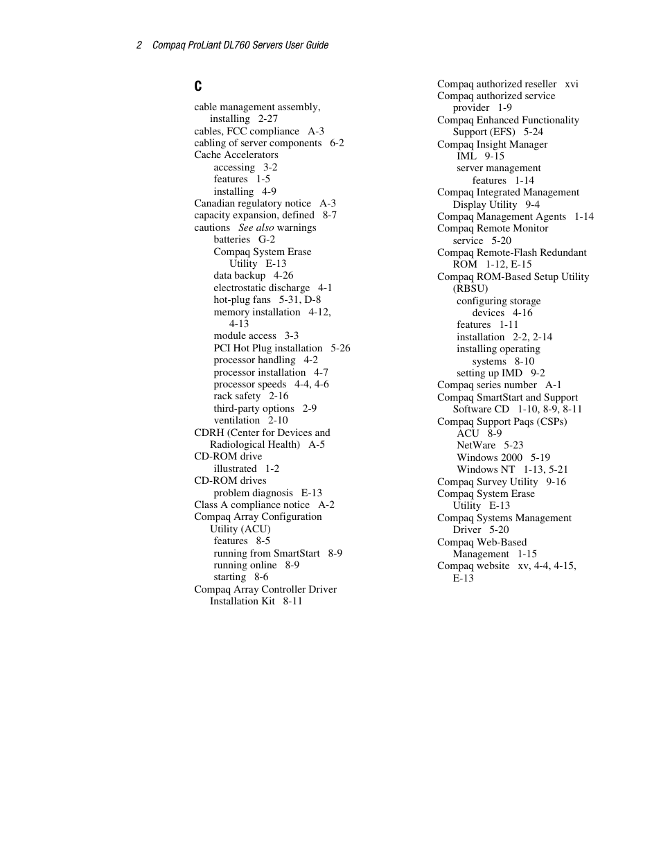 HP ProLiant DL760 Server User Manual | Page 219 / 229