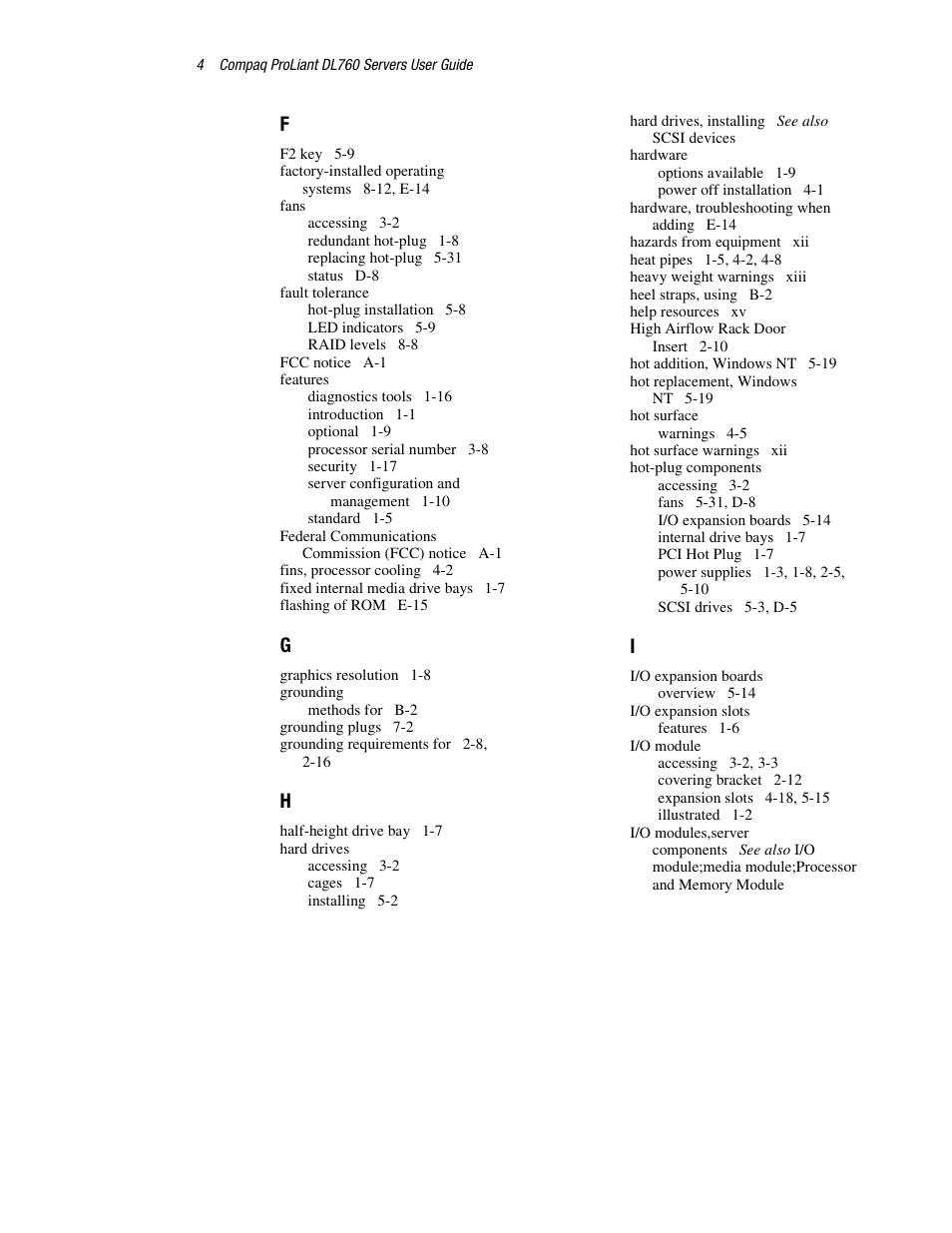 HP ProLiant DL760 Server User Manual | Page 221 / 229