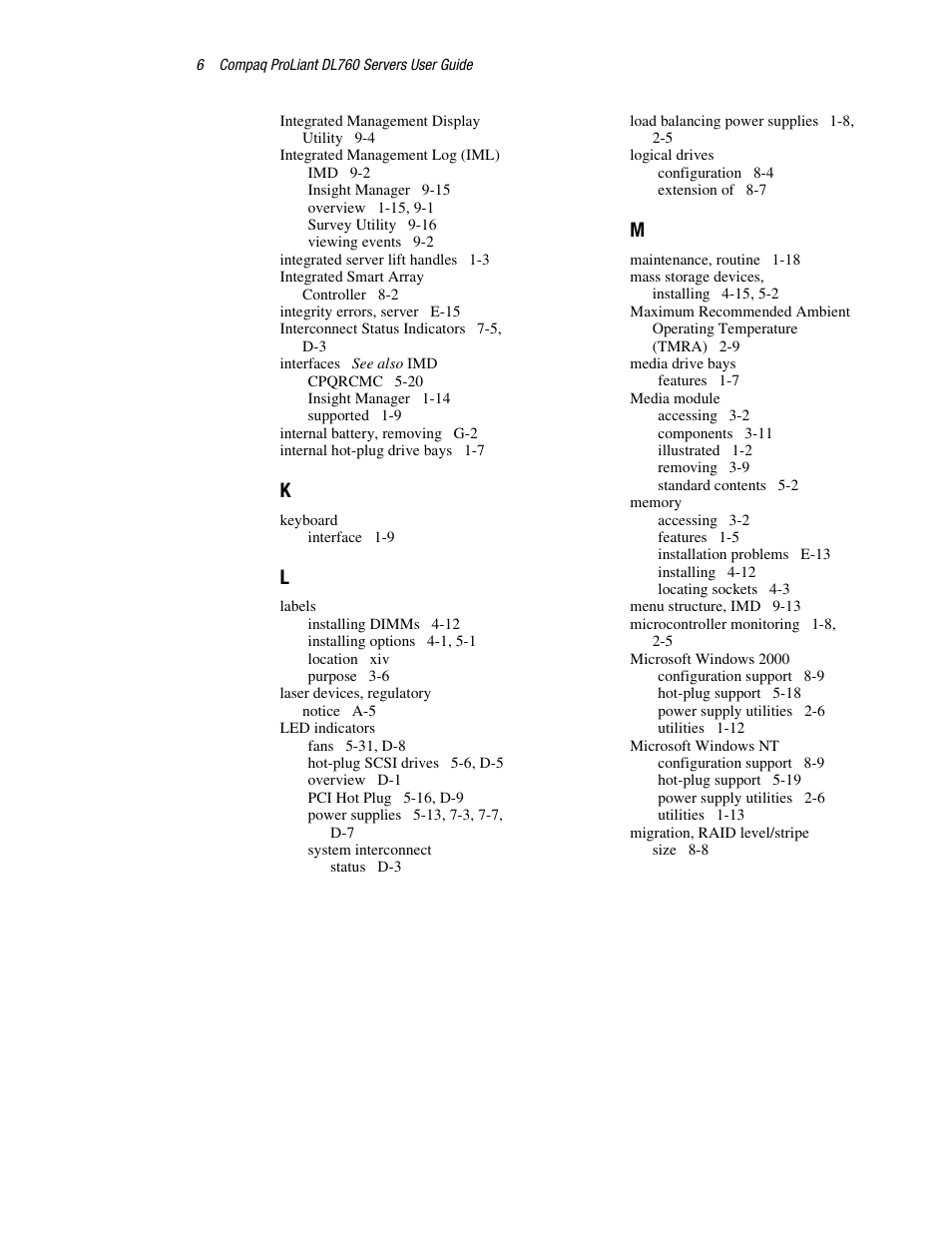 HP ProLiant DL760 Server User Manual | Page 223 / 229