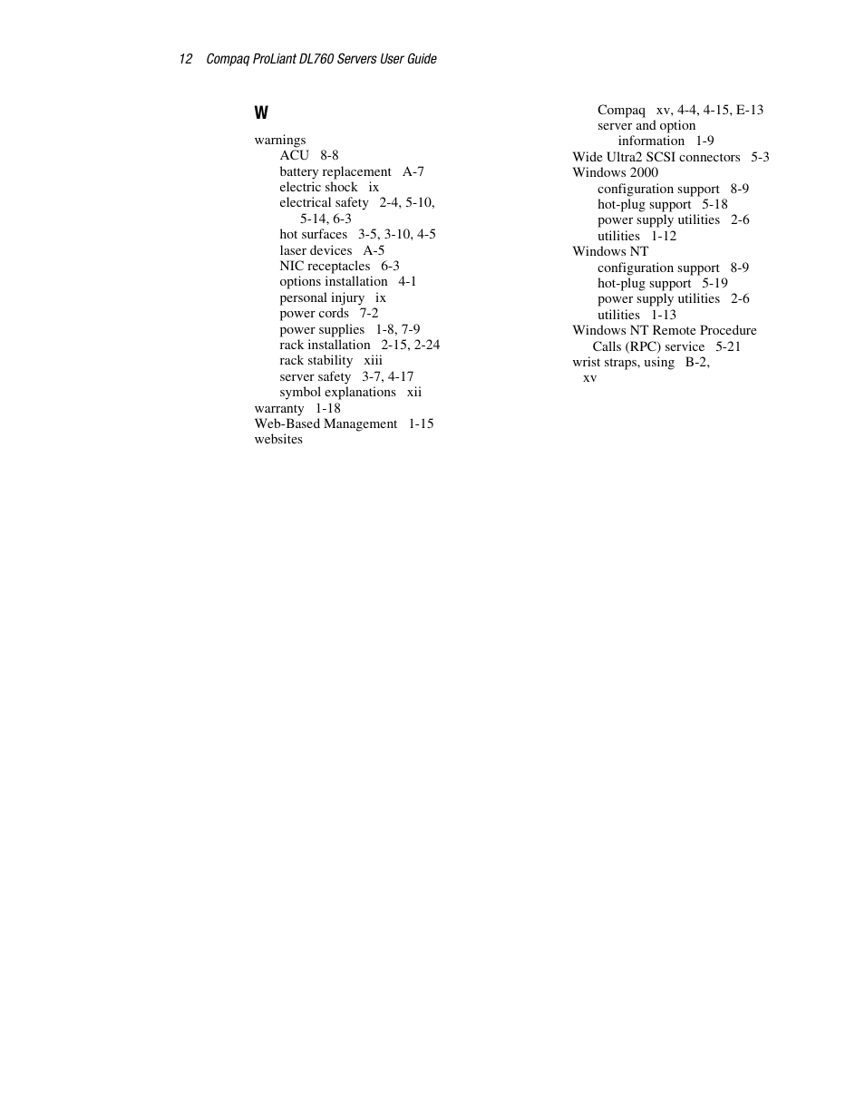 HP ProLiant DL760 Server User Manual | Page 229 / 229