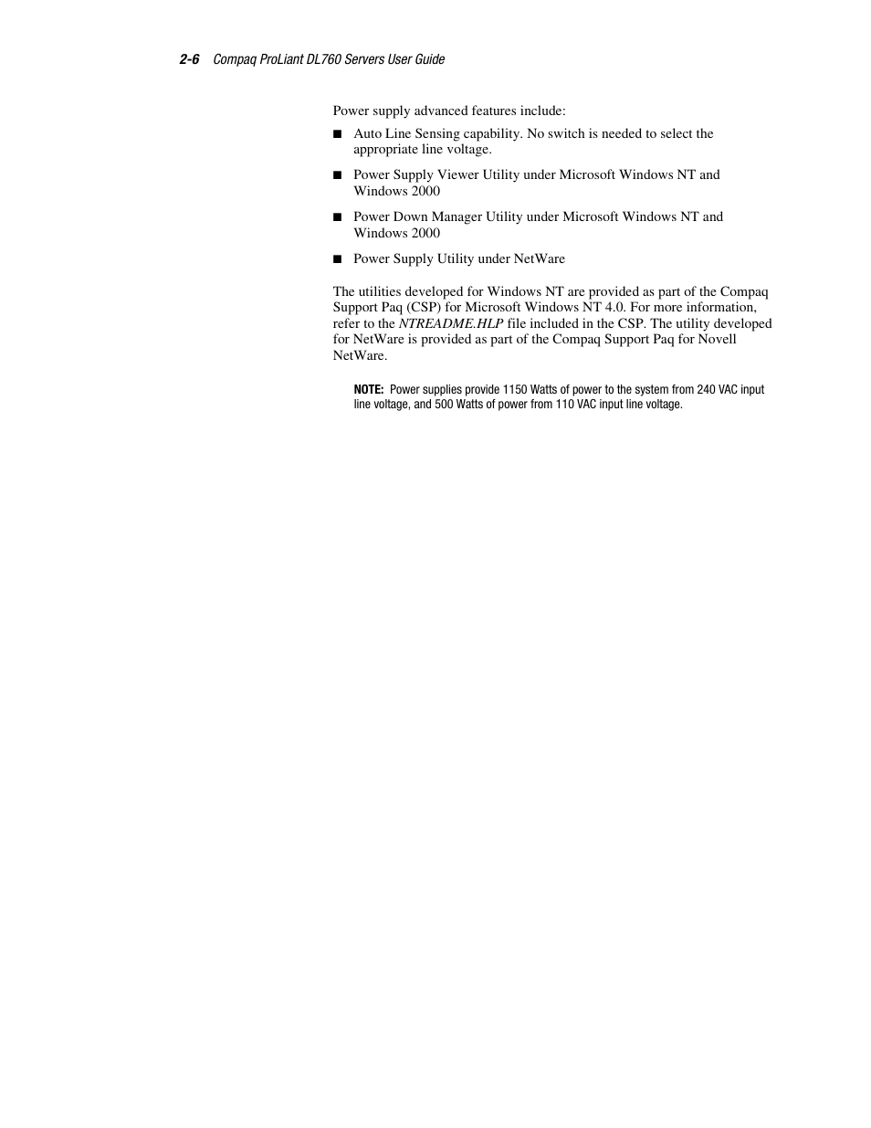 HP ProLiant DL760 Server User Manual | Page 40 / 229