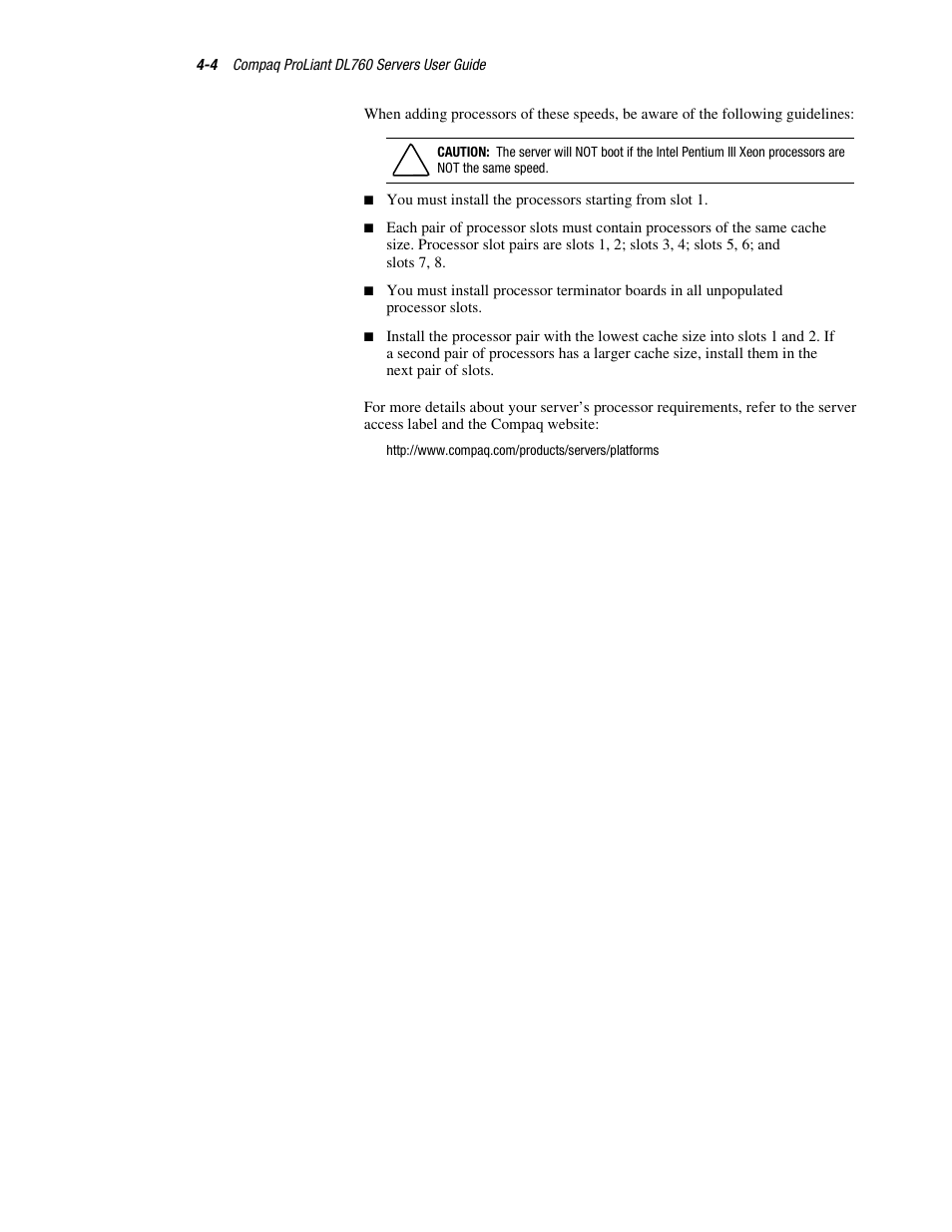 HP ProLiant DL760 Server User Manual | Page 78 / 229