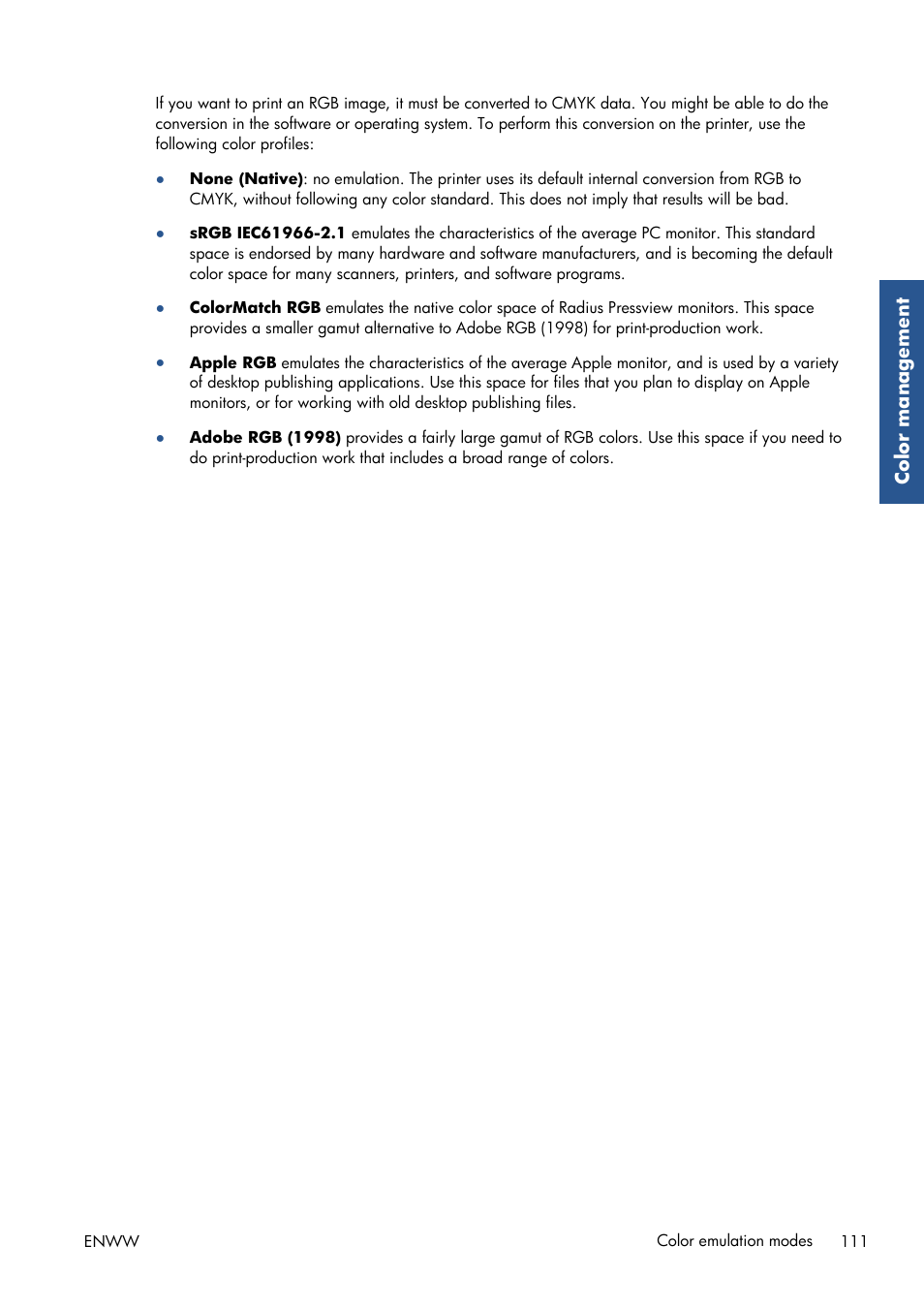 HP Designjet Z6200 Photo Printer User Manual | Page 119 / 220
