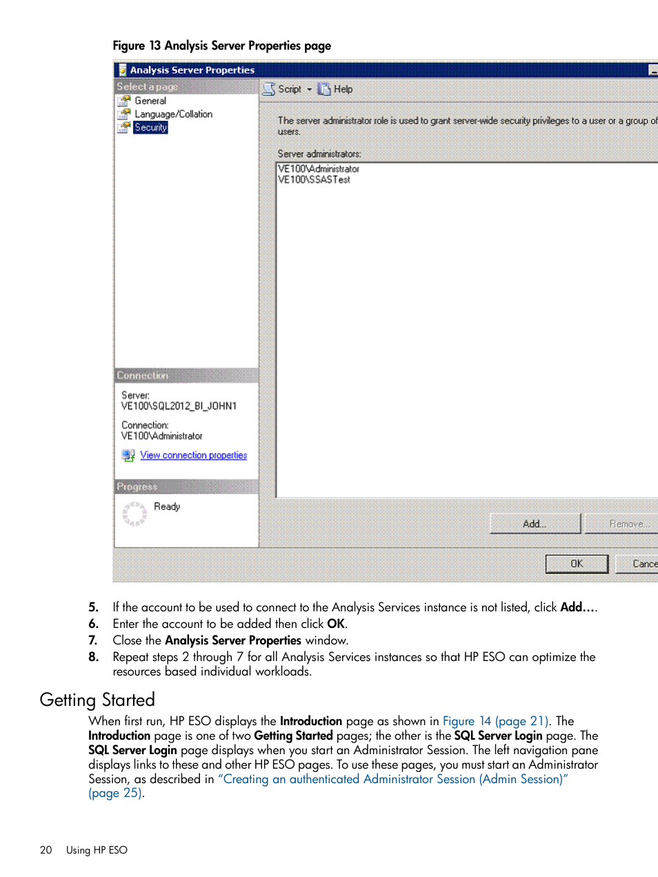 Getting started | HP ProLiant DL980 G7 Server User Manual | Page 20 / 57
