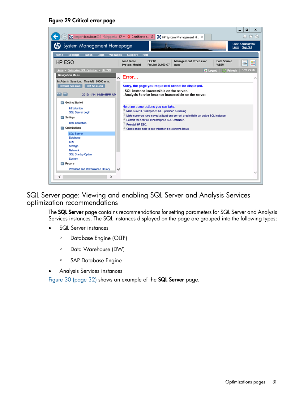 HP ProLiant DL980 G7 Server User Manual | Page 31 / 57